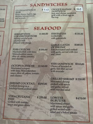 Menu photo 2 El Pirata Puerto Morelos, ROO Menu photo 2 El Pirata Puerto Morelos, ROO