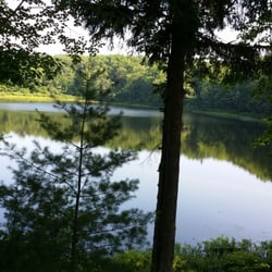 Bluegill Lake Family Camping Resort - Lake view from our campsite.