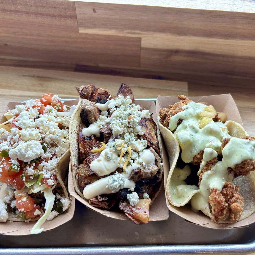 Jerk Caribbean Chicken Taco The Steakhouse Taco Buttermilk Fried Chicken Taco Jerk Caribbean Chicken Taco The Steakhouse Taco Buttermilk Fried Chicken Taco