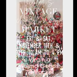 Virginia Found Goods - Virginia Found Goods
Sweet Violet's Vintage Christmas Market
Nov 11&12 from 10-4