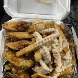 J Wings - 10pc Lemon Pepper / Honey Mustard and Cajun Ranch Fries