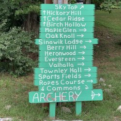 Camp Hoover Outdoor Center - A helpful sign!