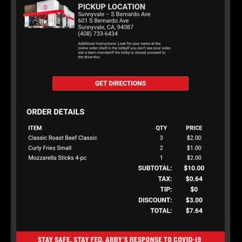 Arby's - Fast Food Near Me - Sunnyvale, California Arby's - Fast Food Near Me - Sunnyvale, California
