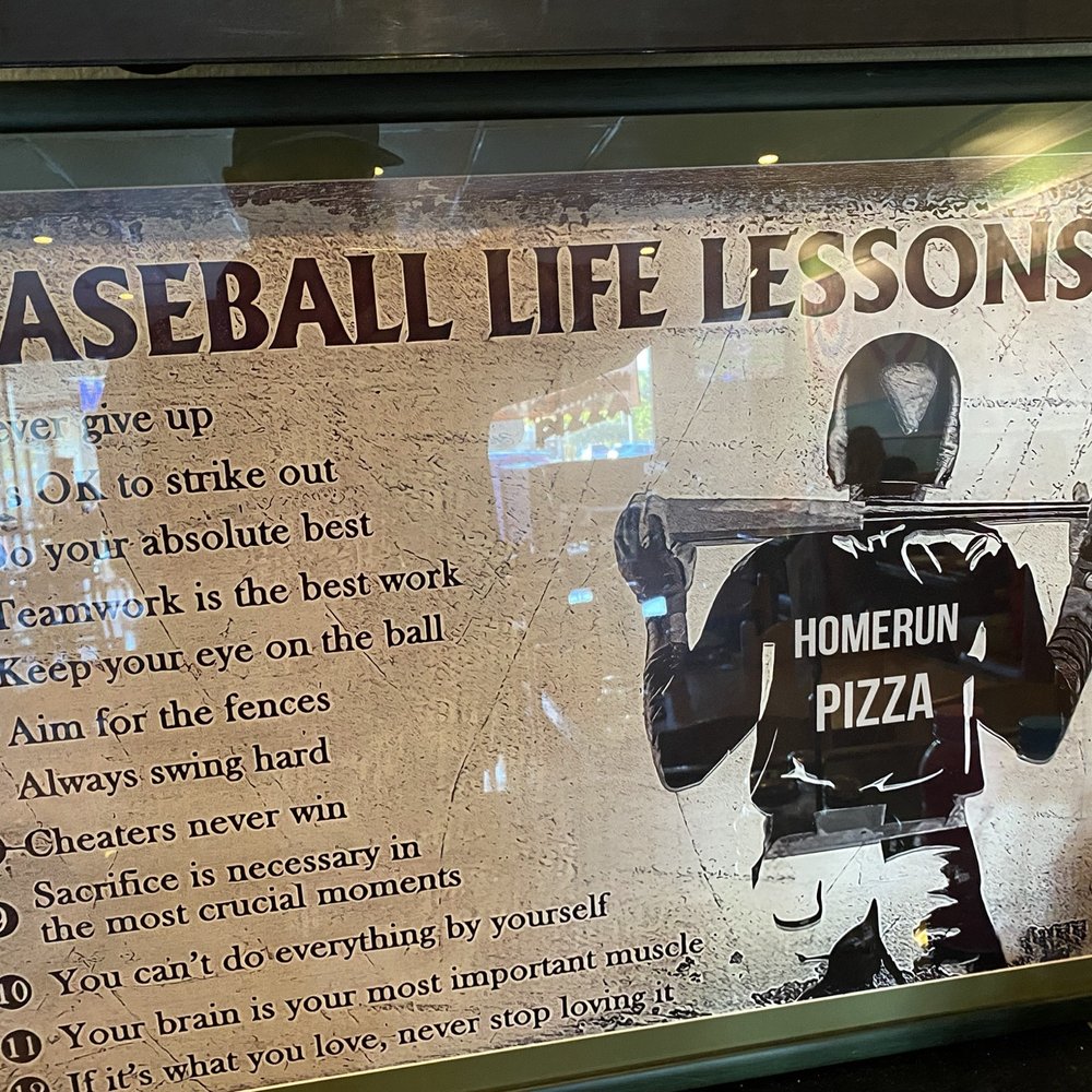 Life lessons from baseball.