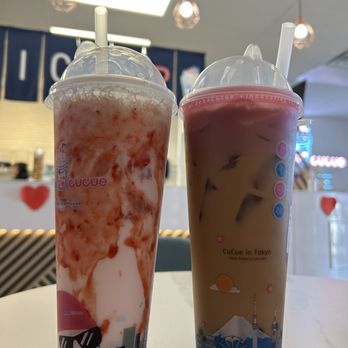 Boba Cucue - Strawberry milk tea with Boba and Malaysian coffee w/ Boba! - Bubble Tea Near Me - Las Vegas, Nevada