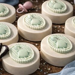 Candy Under Cover 2 - Chocolate covered Oreos for baby shower. Goose themed.