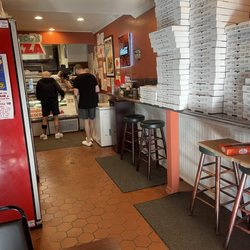 Inside view of pizzeria
