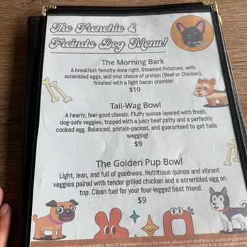 The Funky Frenchie - Dog Menu - Breakfast & Brunch Near Me - Lemon Grove, California The Funky Frenchie - Dog Menu - Breakfast & Brunch Near Me - Lemon Grove, California