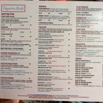 Taqueria Xochi - Navy Yard - Menu - Mexican Near Me - Washington, DC, District of Columbia