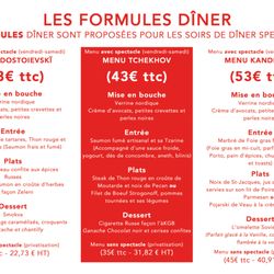 A KGB - Formules diner spectacle du vendredi et samedi soir