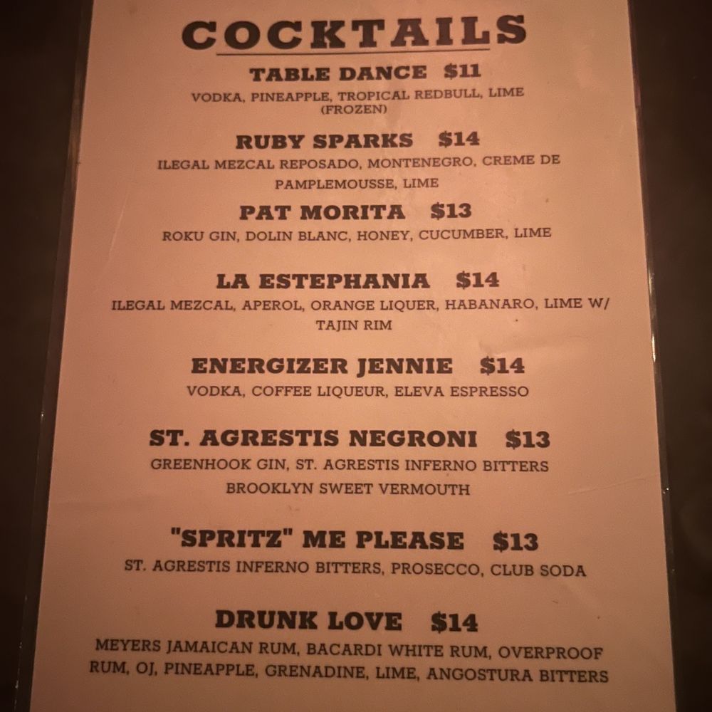Midnights - Menu - Cocktail Bars Near Me - Brooklyn, New York Midnights - Menu - Cocktail Bars Near Me - Brooklyn, New York