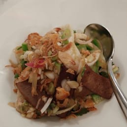 Beef tongue salad