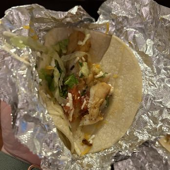Fuzzy's Taco Shop - "Beer Battered Cod" taco with "no cilantro" - Tex-Mex Near Me - Frisco, Texas Fuzzy's Taco Shop - "Beer Battered Cod" taco with "no cilantro" - Tex-Mex Near Me - Frisco, Texas