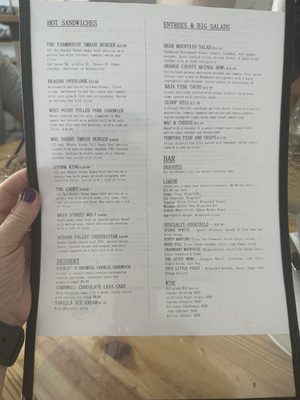 Menu photo 2 The Farmhouse Cafe & Bar Cornwall, NY Menu photo 2 The Farmhouse Cafe & Bar Cornwall, NY