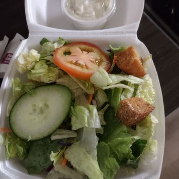 Old Town Spaghetti Store - Side salad with cucumber dressing - Italian Near Me - Jackson, Tennessee Old Town Spaghetti Store - Side salad with cucumber dressing - Italian Near Me - Jackson, Tennessee