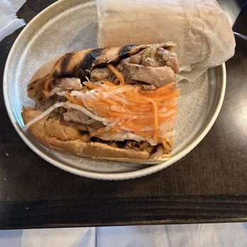 29 Bistro Pho X Thai - bbq chicken Banh Mi ( Vietnamese Sandwich) (Spicy) - Vietnamese Near Me - Dedham, Massachusetts