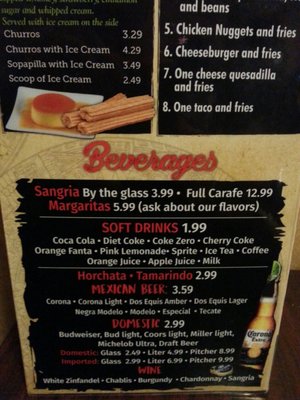 Menu photo 6 El Potro Mexican Restaurant Jacksonville, FL