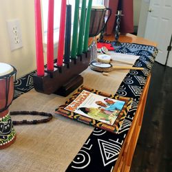 Hidden Gems Thrift Store - I bought this great Kwanzaa kinara candle holder there.