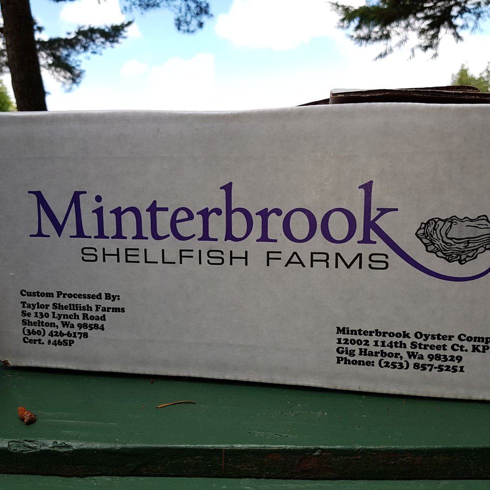 Minterbrook Oyster - Box Of 1 Dozen Medium Oysters, $10 - Seafood Markets Near Me - Gig Harbor, Washington Minterbrook Oyster - Box Of 1 Dozen Medium Oysters, $10 - Seafood Markets Near Me - Gig Harbor, Washington