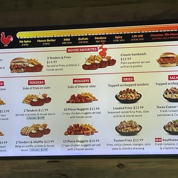 Houston TX Hot Chicken - Menu 1of2 - Sandwiches Near Me - Fresno, California Houston TX Hot Chicken - Menu 1of2 - Sandwiches Near Me - Fresno, California