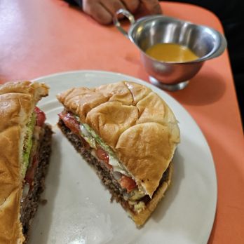 Nancy's Cafe - Regular Hamburger, you should try the Donut Burger too - Comfort Food Near Me - Lake Station, Indiana