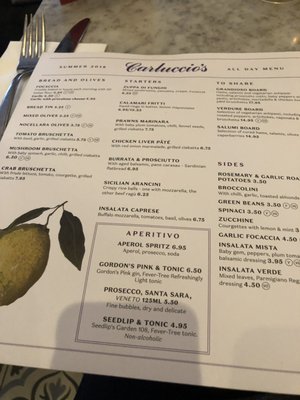 Menu photo 4 Carluccio's London, XGL