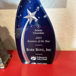 Bark Boys - Chamber of commerce business of the year award