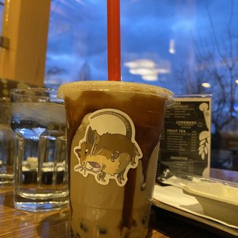 Sushi Kushi San3 - Black Tiger Brown Sugar Milk Tea with brown sugar boba - Sushi Bars Near Me - Vernon Hills, Illinois Sushi Kushi San3 - Black Tiger Brown Sugar Milk Tea with brown sugar boba - Sushi Bars Near Me - Vernon Hills, Illinois