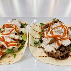 Tap and Vine Quail Hollow - Two Taco Lunch Special (Mahi and Steak)