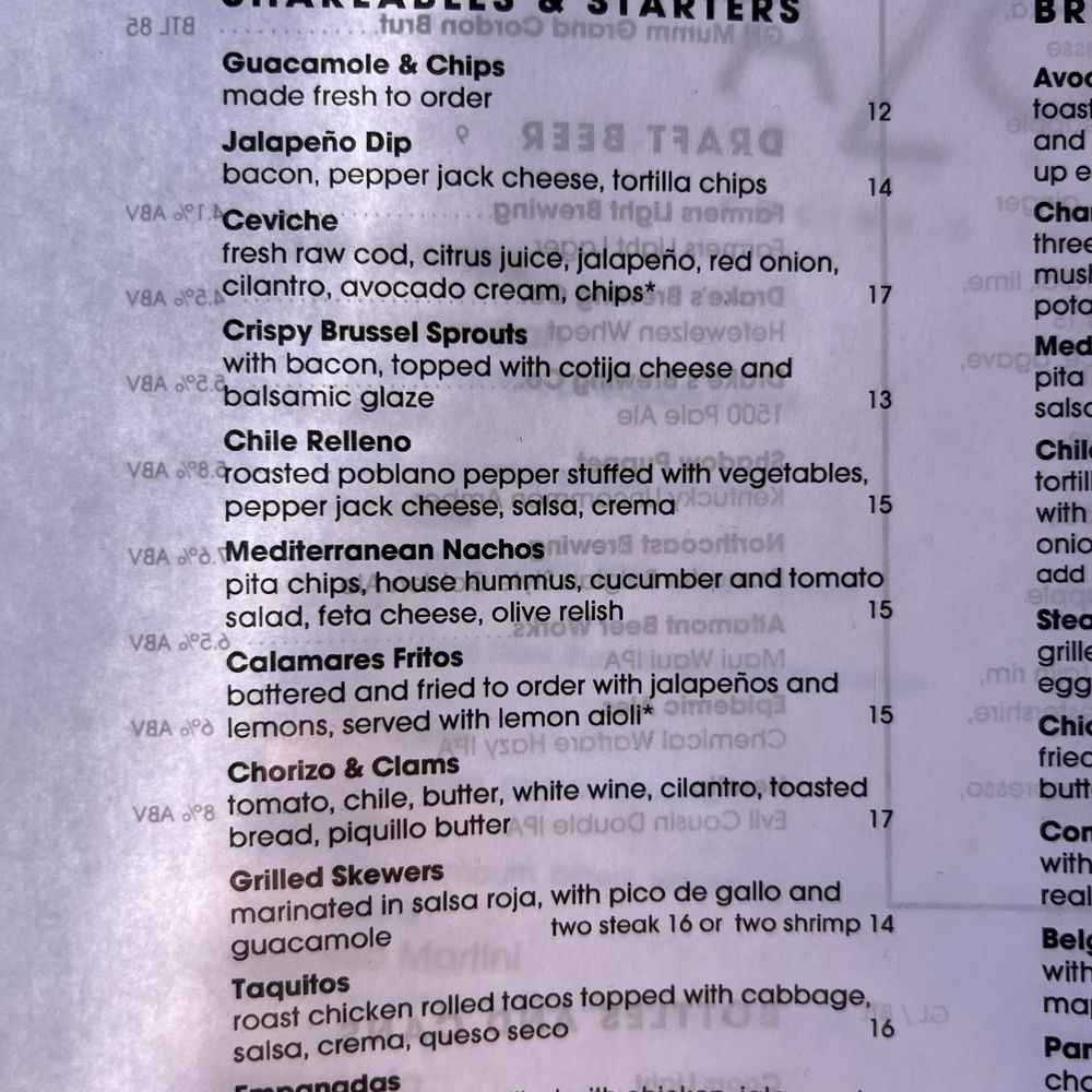 Azotea - Menu - Wine Bars Near Me - Livermore, California