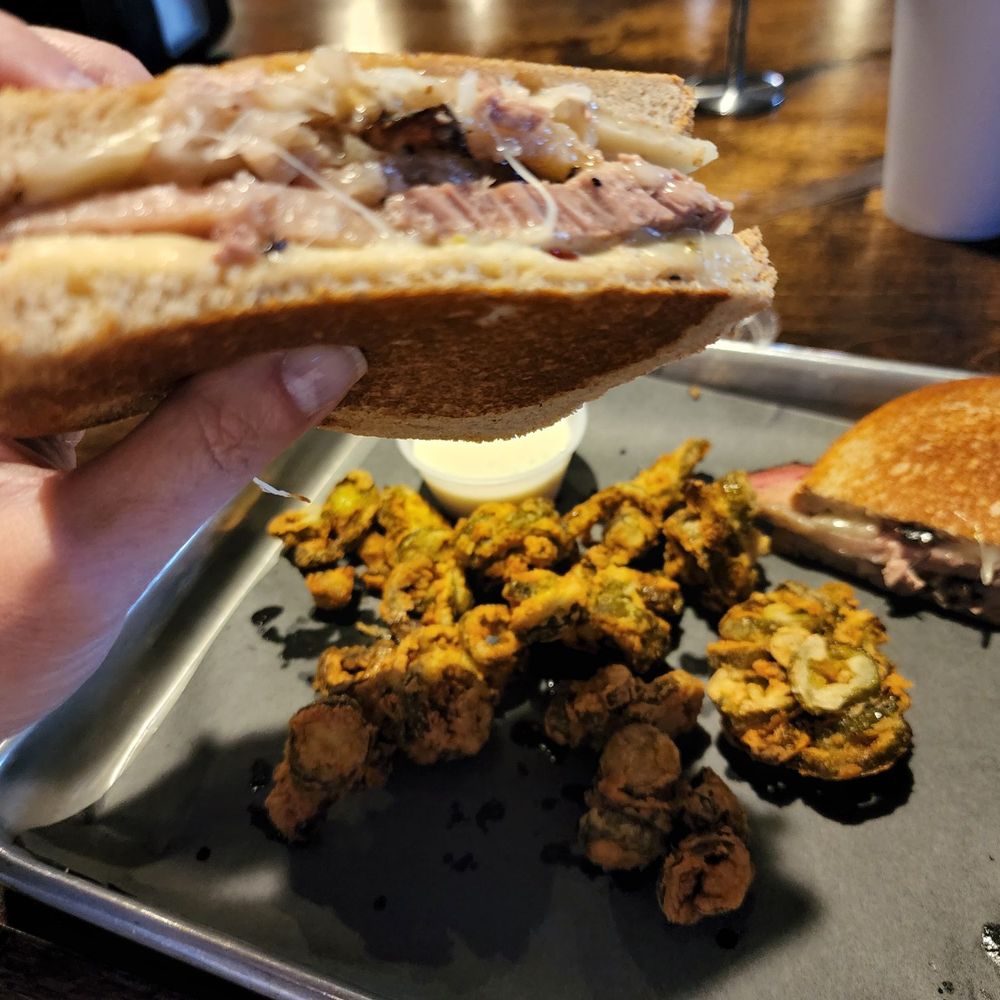 Rustlers BBQ - Look at that sandwich! - Southern Near Me - Henryetta, Oklahoma