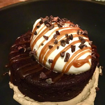 Rustic Canyon - flourless chocolate cake, salted caramel, coffee, & cocoa nibs - Wine Bars Near Me - Santa Monica, California