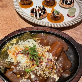 VERDAD True Modern Mexican - Pork and Chicken Enchiladas - Mexican Near Me - Austin, Texas VERDAD True Modern Mexican - Pork and Chicken Enchiladas - Mexican Near Me - Austin, Texas