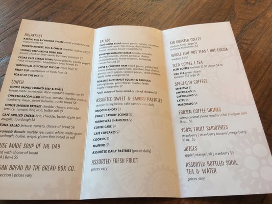 Menu photo 5 Cedar Street Café Sturbridge, MA