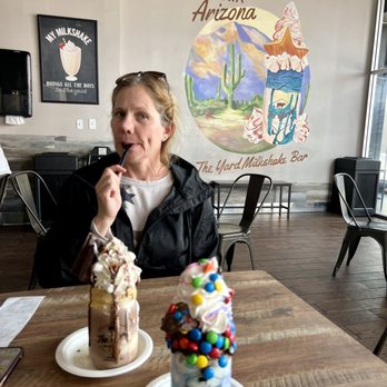 The Yard Milkshake Bar - Rainbow Chip Brownie & S'mores - Ice Cream & Frozen Yogurt Near Me - Phoenix, Arizona The Yard Milkshake Bar - Rainbow Chip Brownie & S'mores - Ice Cream & Frozen Yogurt Near Me - Phoenix, Arizona