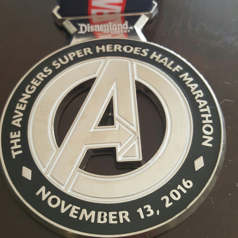 Avengers Super Heroes Half Marathon Weekend - 2016 medal - Races & Competitions Near Me - Anaheim, California