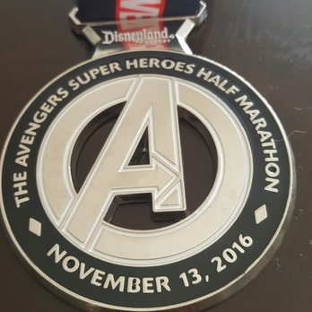 Avengers Super Heroes Half Marathon Weekend - 2016 medal - Races & Competitions Near Me - Anaheim, California