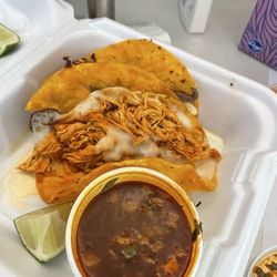Mi Pueblo Mexican Grill And Bar - Birria Taco with chicken and one with carne