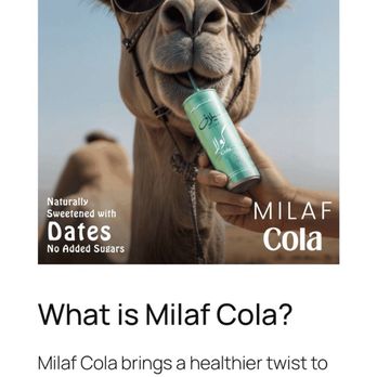 Almadina restaurant - Milaf Cola. New to the US. Sweetened with dates. - Mediterranean Near Me - Rochester, Minnesota