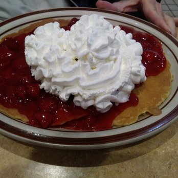 Henry's Confectionary - Strawberry shortcake pancakes with bananas. - Diners Near Me - Glen Cove, New York Henry's Confectionary - Strawberry shortcake pancakes with bananas. - Diners Near Me - Glen Cove, New York