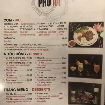 Pho 101 - Menu - Vietnamese Near Me - Westminster, California Pho 101 - Menu - Vietnamese Near Me - Westminster, California