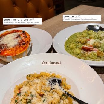 Barbusa - Short rib lasagna  Gnocchi Lobster fusilli - Italian Near Me - San Diego, California