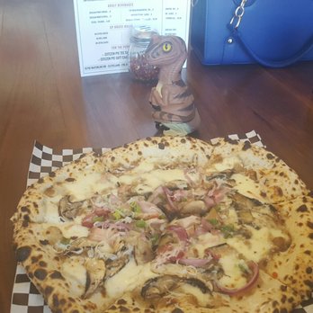 Citizen Pie - Bob the Raptor Says "This is mushroom pizza prey." - Pizza Near Me - Cleveland, Ohio Citizen Pie - Bob the Raptor Says "This is mushroom pizza prey." - Pizza Near Me - Cleveland, Ohio