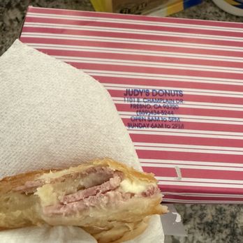 Judy's Donuts - Ham n Cheese Croissant - Donuts Near Me - Fresno, California Judy's Donuts - Ham n Cheese Croissant - Donuts Near Me - Fresno, California