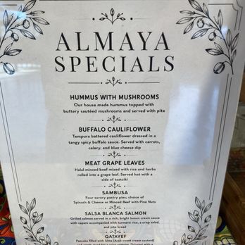 Almaya - House specials to choose from the menu. - Mexican Near Me - Los Angeles, California Almaya - House specials to choose from the menu. - Mexican Near Me - Los Angeles, California