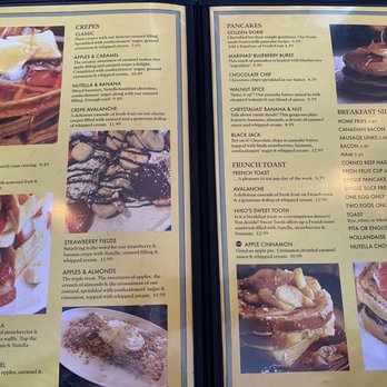 Eggsperience Vasilis - Menu - Creperies Near Me - Buffalo, New York