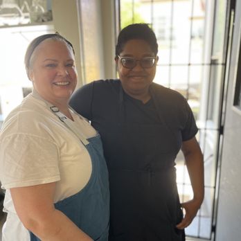Chez TJ - Left, Executive Pastry Chef Christine Right, new Assistant Pastry Chef Ariana - French Near Me - Mountain View, California Chez TJ - Left, Executive Pastry Chef Christine Right, new Assistant Pastry Chef Ariana - French Near Me - Mountain View, California