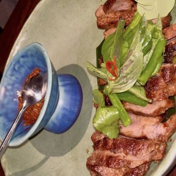 Narkara - Seared Iberico Pork. $36. Very nice dish. Well cooked and smoky with the nam prik ka balancing the richness. Best main - Thai Near Me - New York, New York