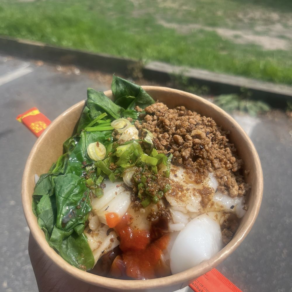 Noodle Lane and Dumplings - Rice Noodles Dan Style with Pork - Noodles Near Me - Brooklyn, New York Noodle Lane and Dumplings - Rice Noodles Dan Style with Pork - Noodles Near Me - Brooklyn, New York