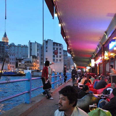 Galata Bridge by null